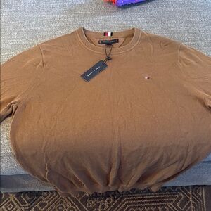 Tommy Hilfiger Camel Crewneck Sweater